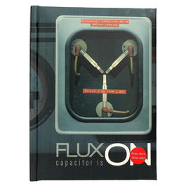 Back to the Future notebook with lights