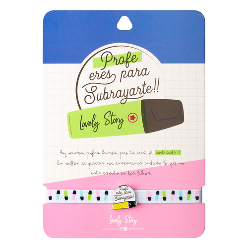 Pulsera charm - Profe Eres para Subrayarte