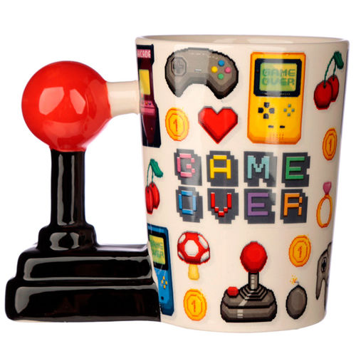 Game Over Joystick Pixel shaped handle mug