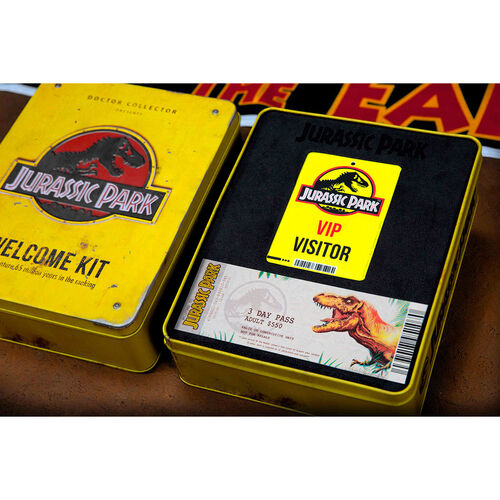 Jurassic Park Welcome Kit Standard metal box replica