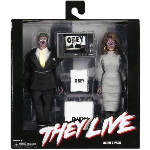 Set 2 figuras Estan Vivos They Live