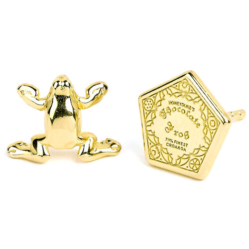 Harry Potter Chocolate Frog gold plated stud earrings