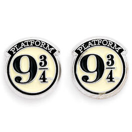 Harry Potter Platform 9 3/4 silver plated stud earrings