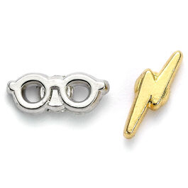 Harry Potter Lightening Bolt and Glasses stud earrings