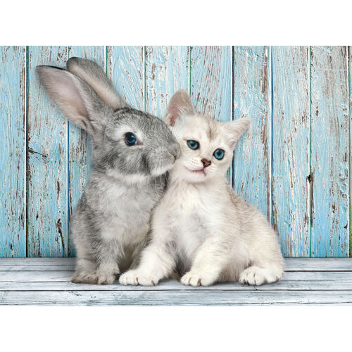 Cat and Bunny puzzle 500pcs