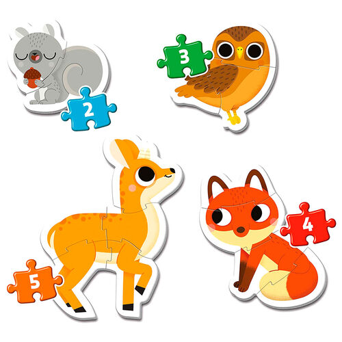 Forest Animals My First Puzzle 2-3-4-5pcs