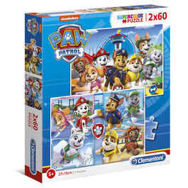 Puzzle Patrulla Canina Paw Patrol 2x60pzs