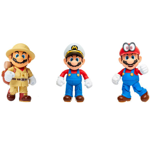 Nintendo Super Mario set 3 figures 10cm