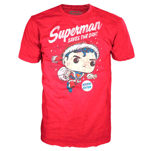 Set figure POP & Tee Back DC Comics Superman Exclusive Flocked