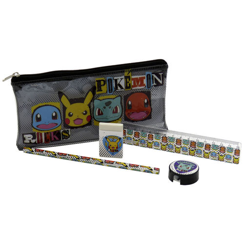 Pokemon pencil case + school materials