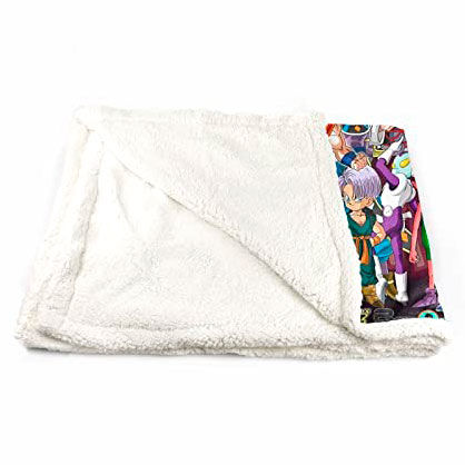 Dragon Ball Z coral sherpa blanket