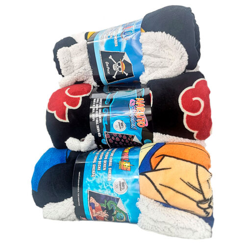 Dragon Ball Z coral sherpa blanket