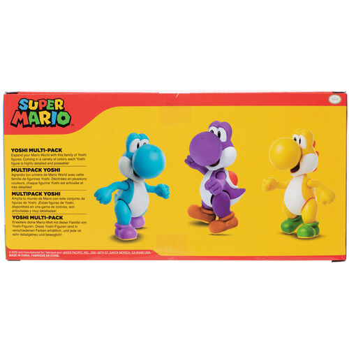 Blister 3 figuras Yoshi Super Mario Bros 10cm