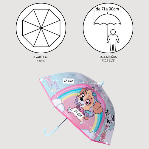 Paw Patrol Skye bubble manual umbrella 45cm