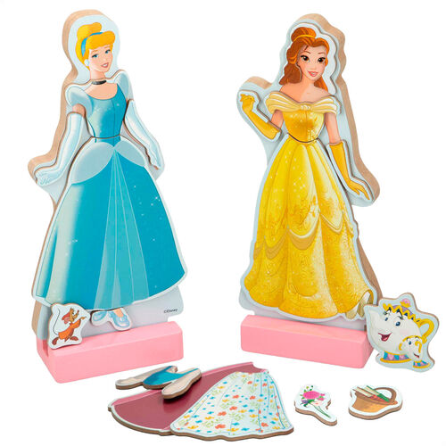 Juego magnetico madera vestidos Princesas Disney