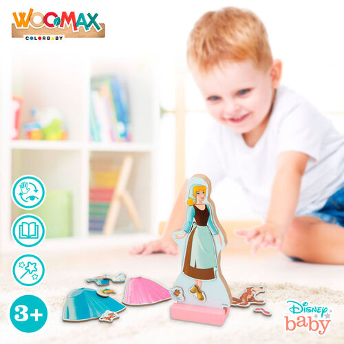 Juego magnetico madera vestidos Cenicienta Disney