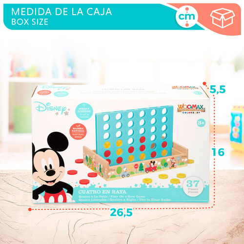 Juego Cuatro en Raya madera Disney