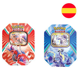 Lata cartas Paldea Miraidon EX Koraidon EX Pokemon español