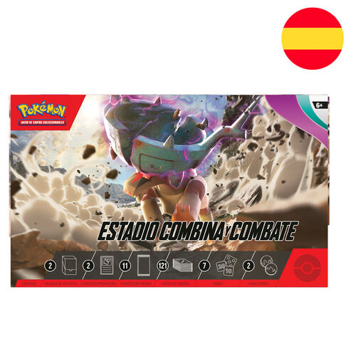 Estuche juego cartas coleccionables Estadio Combina y Combate Evoluciones en Paldea Pokemon español