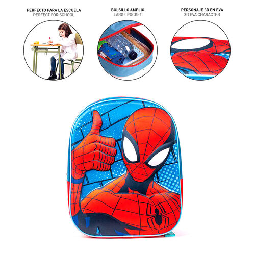 Mochila 3D Spiderman Marvel 31cm