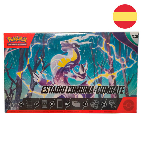 Estuche cartas Estadio Combina y Combate Pokemon