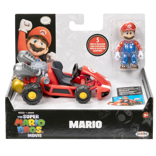 Mario Kart The Movie Super Mario Bros Vehicle + figure assorted 6cm