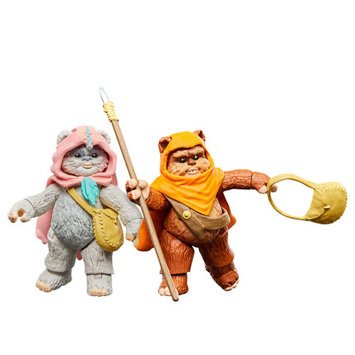 Star Wars Ewoks Wicket W Warrick & Kneesaa figures 9cm