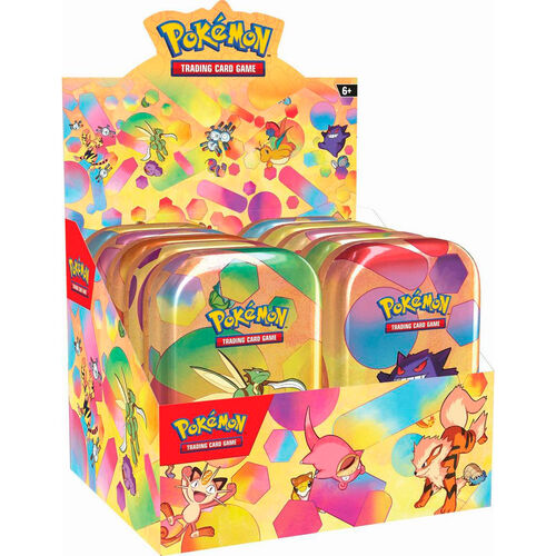 Lata juego cartas coleccionables Escarlata y Violeta Pokemon ingles surtido