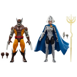 Blister figuras Wolverine y Lilandra NeramaniLegends Series Marvel 15cm