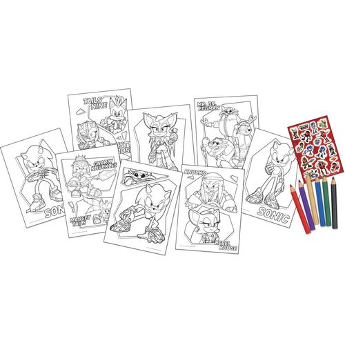 Set colorear Sonic Prime