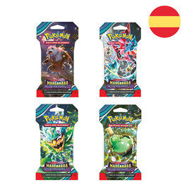Sobre cartas Mascarada Crepuscular Escarlata y Purpura Pokemon Español