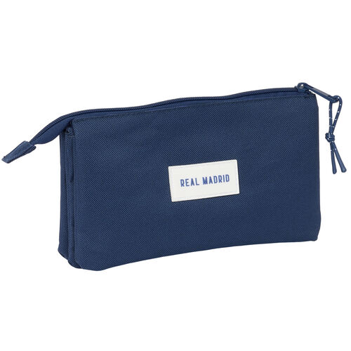 Real Madrid navy blue triple pencil case