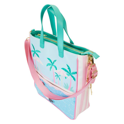 Loungefly Disney Minnie Vacation Style tote bag + coin purse