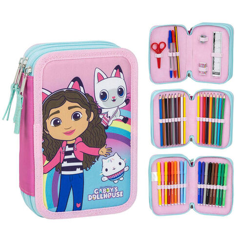 Gabbys Doll triple pencil case