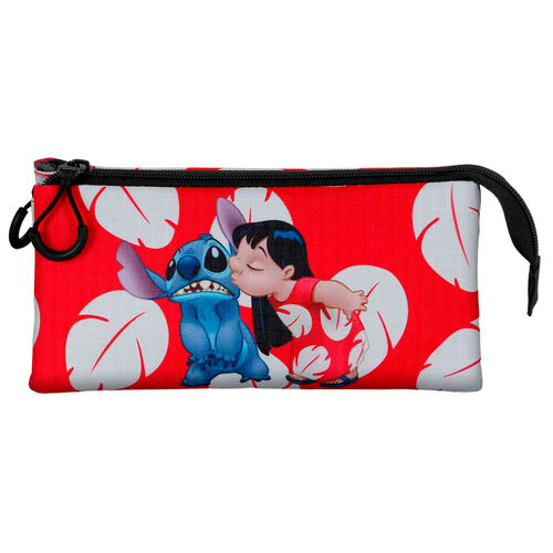 Disney Stitch Kiss triple pencil case