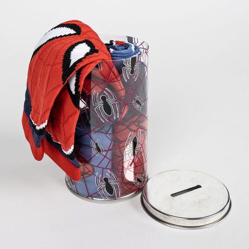 Marvel Spiderman Money box 4 pairs of socks
