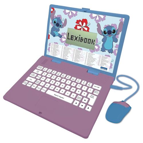 Ordenador bilingue portatil educativo Stitch Disney