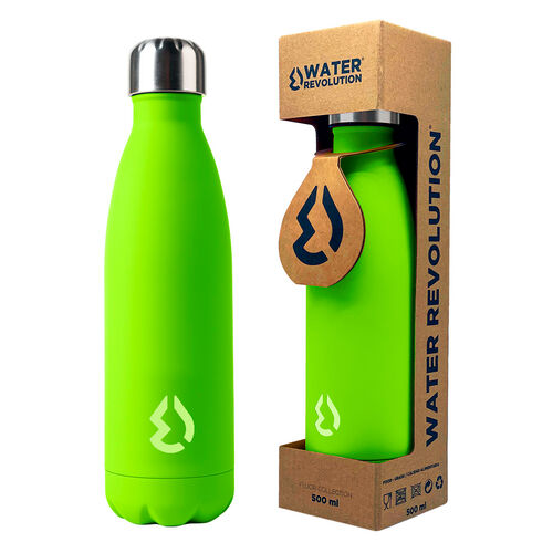 Water Revolution Fluor Green water bottle 500ml