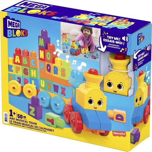 Mega Bloks ABC Musical Train 50pcs