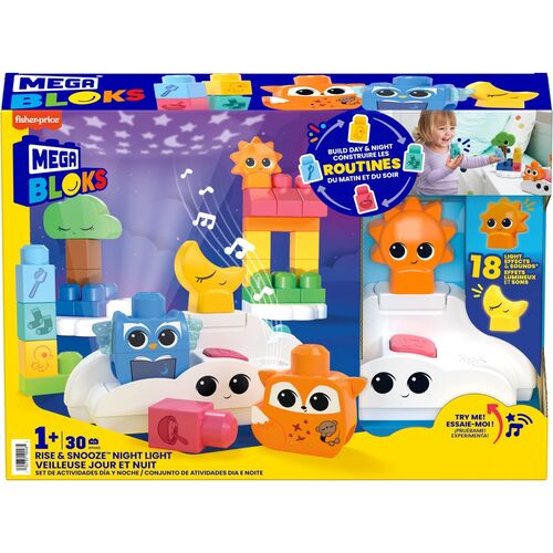 Mega Bloks Rise & Snooze Night Light 30pcs