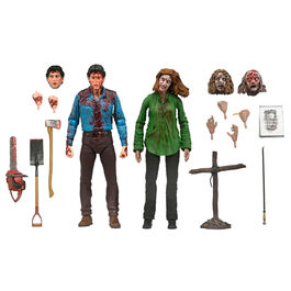 Evil Dead Bloody Ash & Cheryl Williams Ultimate set 2 figures 18cm