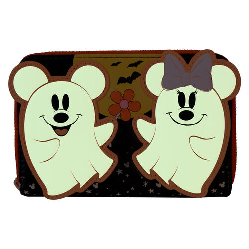 Loungefly Disney Mickey & Minnie Floral Ghost wallet