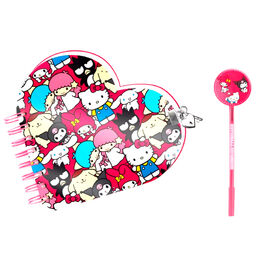 Set diario + boligrafo Friends Hello Kitty