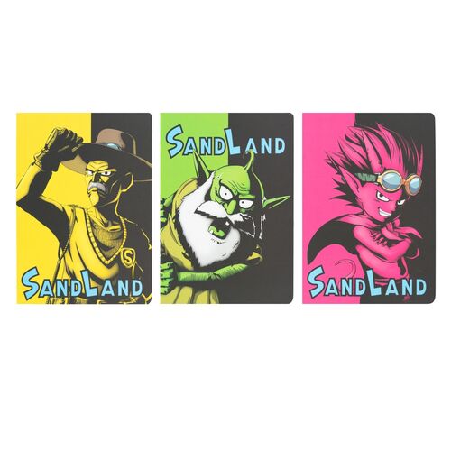 Sand Land pack 3 A5 notebooks