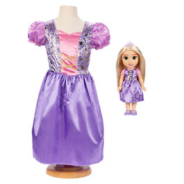 Muñeca Rapunzel + Disfraz Disney 38cm