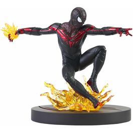 Marvel Gallery Comic Spiderman PS5 Miles Morales Figure 18cm
