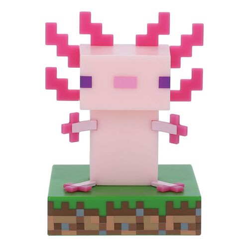 Lampara Icons Ajolote Minecraft 12cm