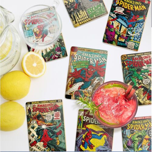 Set 8 Posavasos Spiderman Marvel