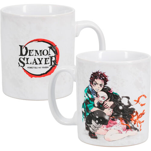 Taza Tanjiro y Nenzuko Demon Slayer Kimetsu no Yaiba