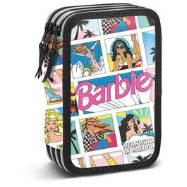 Barbie Comic triple pencil case
